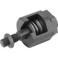 Kipp Quick-Fit Coupling W. Angle And Rad. Comp. D=M16X34 Carbon Steel, Comp:Steel K0711.16